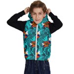 Flame Swirls Kids  Stylish Hooded Puffer Vest