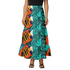 Tiered Ruffle Maxi Skirt 