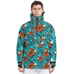 Flame Swirls Men s Pullover Zip Ski and Snowboard Waterproof Breathable Jacket