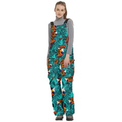 Women s Side Zip Front Pouch Ski And Snowboard Bib Pants	 