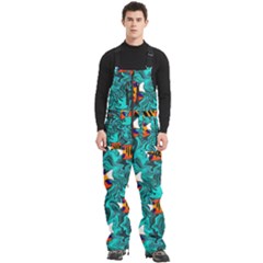 Men s Front Zip Ski And Snowboard Bib Pants 