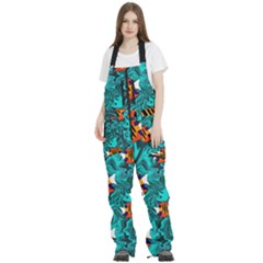 Women s Front Zip Ski And Snowboard Bib Pants 