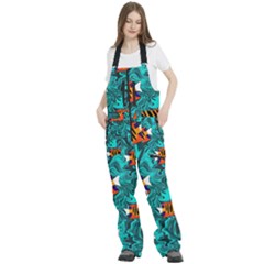 Women s Front Zip Ski And Snowboard Bib Pants 