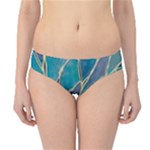 Aqua Batik, Abstract, Colorful Hipster Bikini Bottoms