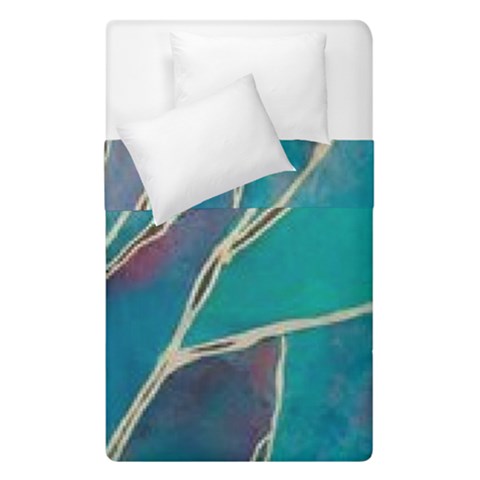 Aqua Batik, Abstract, Colorful Duvet Cover Double Side (Single Size) from ArtsNow.com