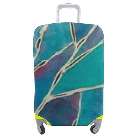 Aqua Batik, Abstract, Colorful Luggage Cover (Medium) from ArtsNow.com