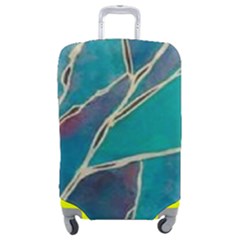 Aqua Batik, Abstract, Colorful Luggage Cover (Medium) from ArtsNow.com