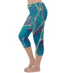 Lightweight Velour Capri Yoga Leggings 