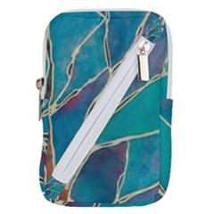 Aqua Batik, Abstract, Colorful Belt Pouch Bag (Small) from ArtsNow.com