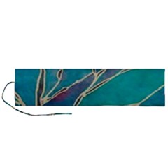 Aqua Batik, Abstract, Colorful Roll Up Canvas Pencil Holder (L) from ArtsNow.com