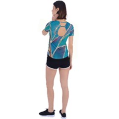 Back Circle Cutout Sports T-Shirt 