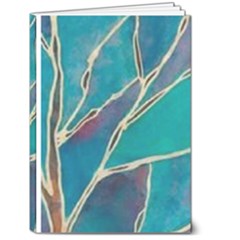 Aqua Batik, Abstract, Colorful 5  x 7  Hardcover Notebook from ArtsNow.com