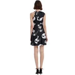 Cocktail Party Halter Sleeveless Dress With Pockets 