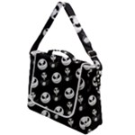 Jack Print, White, Before, Plain, Black, Simple, Christmas Box Up Messenger Bag