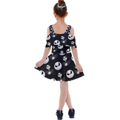 Kids  Shoulder Cutout Chiffon Dress 