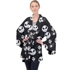 Long Sleeve Velvet Kimono  