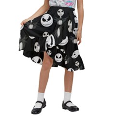 Kids  Ruffle Flared Wrap Midi Skirt 