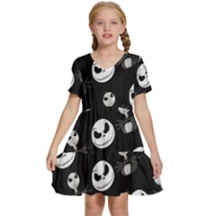 Kids  Short Sleeve Tiered Mini Dress 