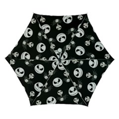 Jack Print, White, Before, Plain, Black, Simple, Christmas Automatic Folding Umbrella with Case (Small) from ArtsNow.com