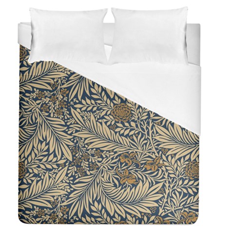 Brown Vintage Background Vintage Floral Pattern, Brown Duvet Cover (Queen Size) from ArtsNow.com