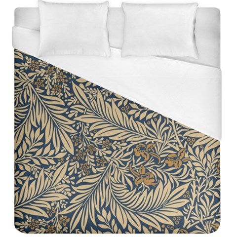 Brown Vintage Background Vintage Floral Pattern, Brown Duvet Cover (King Size) from ArtsNow.com