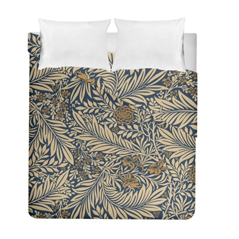 Brown Vintage Background Vintage Floral Pattern, Brown Duvet Cover Double Side (Full/ Double Size) from ArtsNow.com