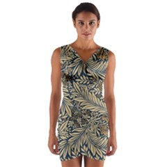 Wrap Front Bodycon Dress 