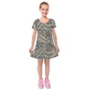 Kids  Short Sleeve Velvet Dress 