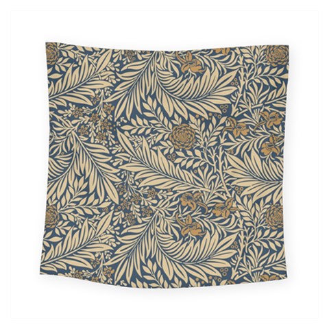 Brown Vintage Background Vintage Floral Pattern, Brown Square Tapestry (Small) from ArtsNow.com