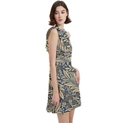 Cocktail Party Halter Sleeveless Dress With Pockets 