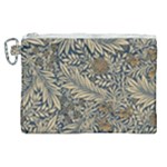 Brown Vintage Background Vintage Floral Pattern, Brown Canvas Cosmetic Bag (XL)