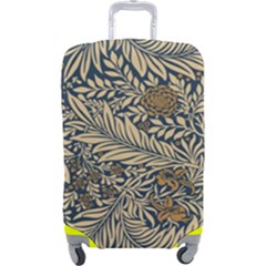 Brown Vintage Background Vintage Floral Pattern, Brown Luggage Cover (Large) from ArtsNow.com