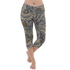 Lightweight Velour Capri Yoga Leggings 