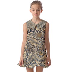 Kids  Pilgrim Collar Ruffle Hem Dress 