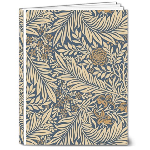 Brown Vintage Background Vintage Floral Pattern, Brown 7  x 9  Hardcover Notebook from ArtsNow.com