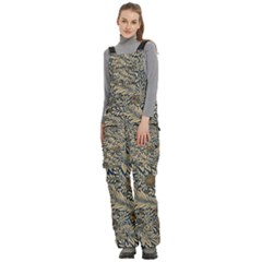 Women s Side Zip Front Pouch Ski And Snowboard Bib Pants	 