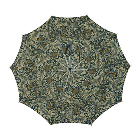 Brown Vintage Background Vintage Floral Pattern, Brown Automatic Folding Umbrella with Case (Large) from ArtsNow.com