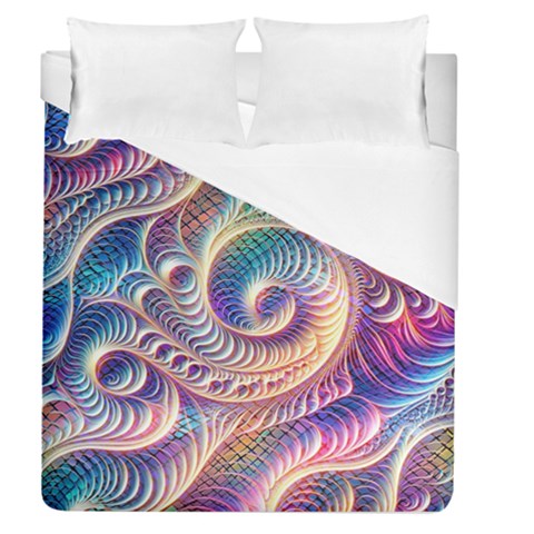 Abstract Fractal Art Swirl Pattern Duvet Cover (Queen Size) from ArtsNow.com