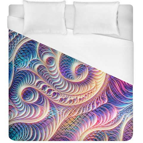 Abstract Fractal Art Swirl Pattern Duvet Cover (King Size) from ArtsNow.com