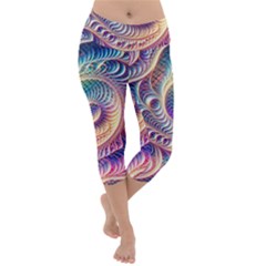 Lightweight Velour Capri Yoga Leggings 