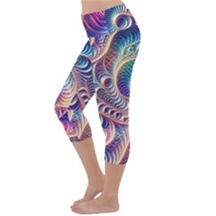 Lightweight Velour Capri Yoga Leggings 