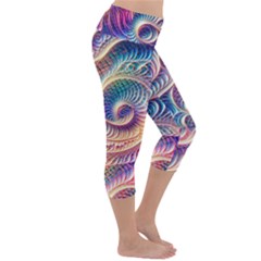 Lightweight Velour Capri Yoga Leggings 