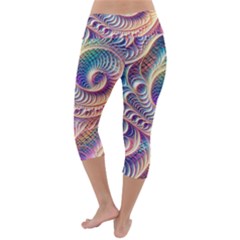 Lightweight Velour Capri Yoga Leggings 