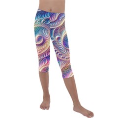 Kids  Lightweight Velour Capri Leggings  