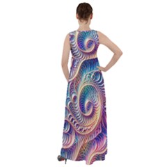 Empire Waist Velour Maxi Dress 