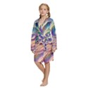 Kids  Long Sleeve Velvet Lounge Robe 