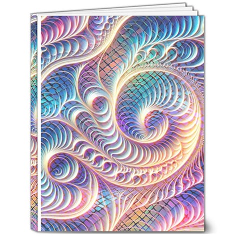 Abstract Fractal Art Swirl Pattern 7  x 9  Hardcover Notebook from ArtsNow.com