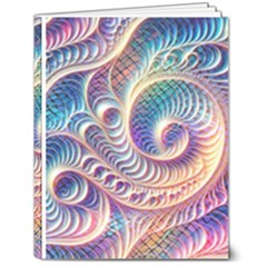 Abstract Fractal Art Swirl Pattern 7  x 9  Hardcover Notebook from ArtsNow.com