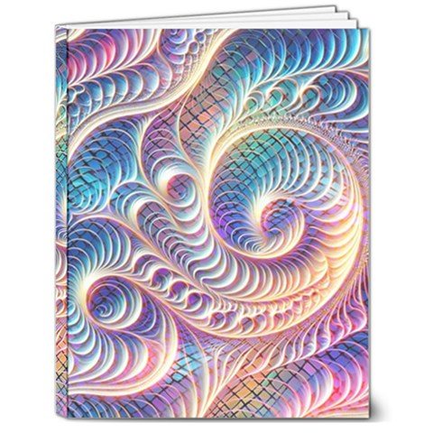 Abstract Fractal Art Swirl Pattern 7  x 9  Softcover Notebook from ArtsNow.com