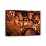 Candombe drums being tempered, montevideo, uruguay Mini Canvas 7  x 5  (Stretched)